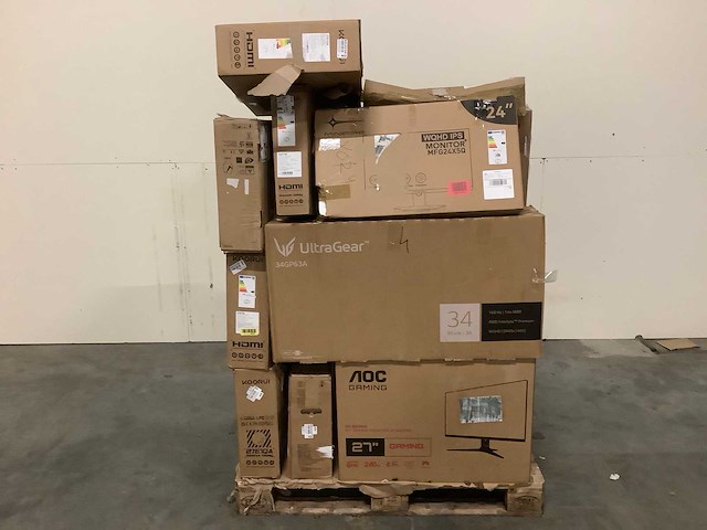 Pallet retourgoederen - pc / monitors - televisie - afbeelding 2 van  6