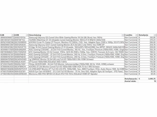 Pallet retourgoederen - pc / monitors 16 items - afbeelding 6 van  7