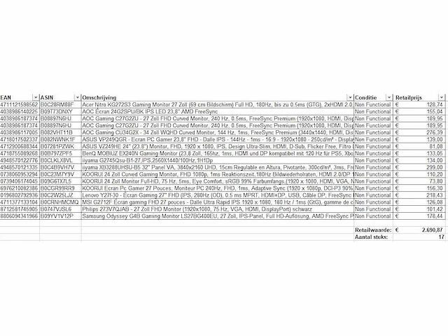 Pallet retourgoederen - pc / monitors 17 items - afbeelding 5 van  6