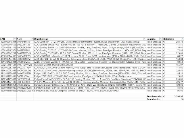 Pallet retourgoederen - pc / monitors 18 items - afbeelding 5 van  6