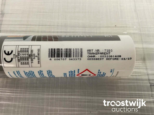Pallet siliconen voegkit transparant 310 ml - afbeelding 5 van  7