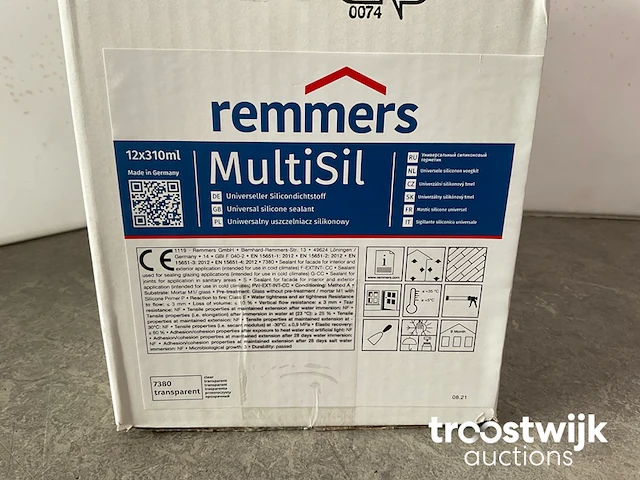 Pallet siliconen voegkit transparant 310 ml - afbeelding 6 van  7
