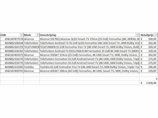 Pallet televisie retourgoederen - 9 items - afbeelding 8 van  9