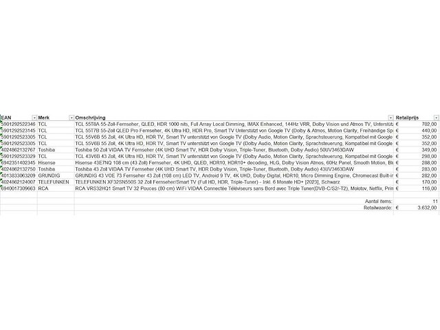Pallet televisies retourgoederen - 11 items - afbeelding 5 van  7