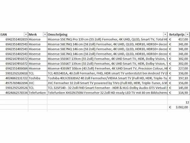 Pallet televisies retourgoederen - 12 items - afbeelding 7 van  9