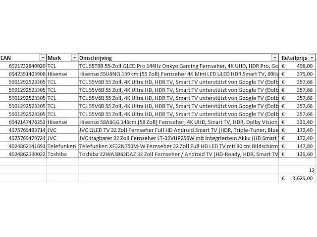 Pallet televisies retourgoederen - 12 items - afbeelding 7 van  8