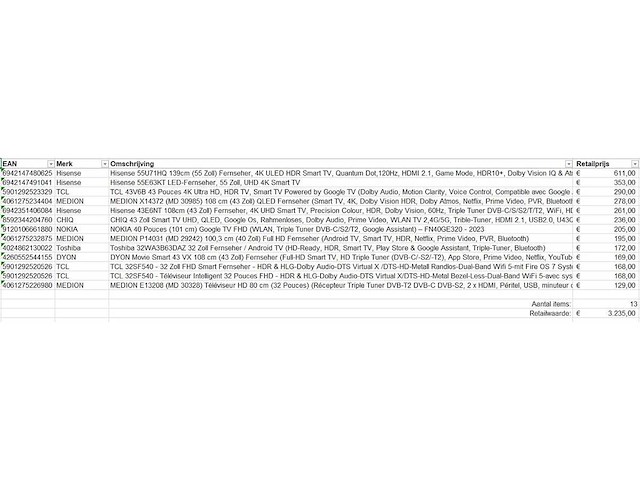 Pallet televisies retourgoederen - 13 items - afbeelding 5 van  7