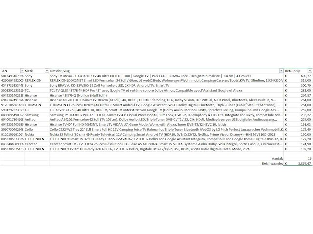 Pallet televisies retourgoederen - 16 items - afbeelding 4 van  6