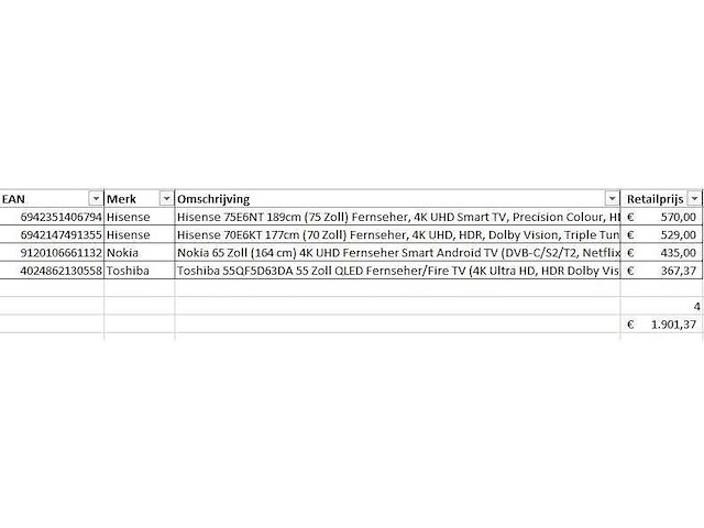 Pallet televisies retourgoederen - 4 items - afbeelding 7 van  9