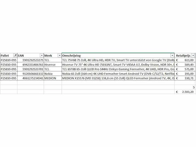 Pallet televisies retourgoederen - 5 items - afbeelding 9 van  10