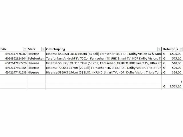 Pallet televisies retourgoederen - 5 items - afbeelding 7 van  9