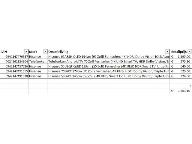 Pallet televisies retourgoederen - 5 items - afbeelding 7 van  9