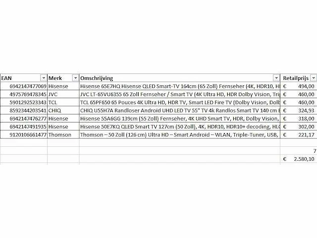 Pallet televisies retourgoederen - 7 items - afbeelding 7 van  9