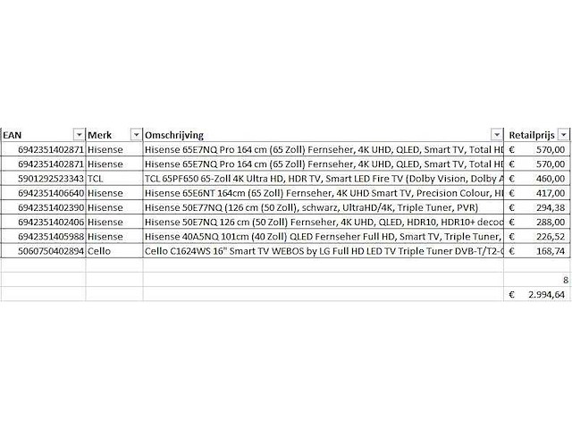 Pallet televisies retourgoederen - 8 items - afbeelding 7 van  9