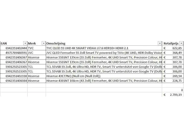 Pallet televisies retourgoederen - 9 items - afbeelding 7 van  8