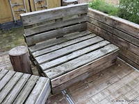 Palletbank - 124x96x86cm - afbeelding 1 van  3