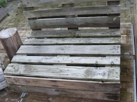 Palletbank - 124x96x86cm - afbeelding 3 van  3