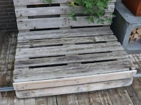 Palletbank - 124x96x86cm - afbeelding 3 van  3