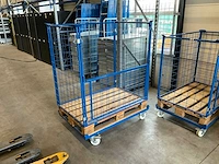 Palletkooi op verrijdbaar onderstel - afbeelding 1 van  2