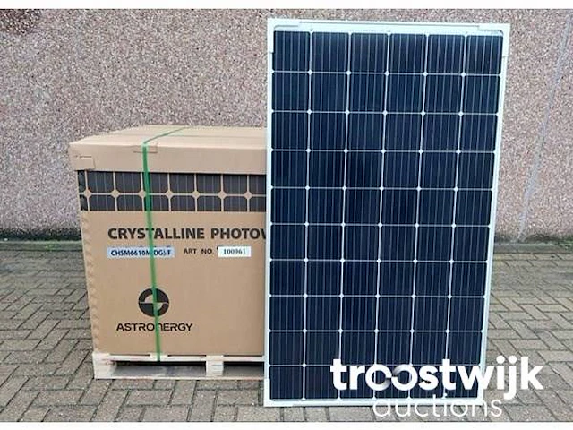 Pallets met 31 astronergy chsm6610m(dg)/f-310 glas-glas zonnepanelen - afbeelding 2 van  5