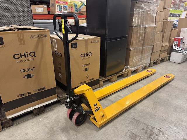 Palletwagen 200 cm max. 2000 kg dubbel voorwiel mattral, bouwjaar 2022 - afbeelding 1 van  7