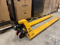 Palletwagen 200 cm max. 2000 kg dubbel voorwiel mattral, bouwjaar 2022 - afbeelding 4 van  7