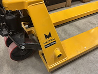 Palletwagen 200 cm max. 2000 kg dubbel voorwiel mattral, bouwjaar 2022 - afbeelding 5 van  7