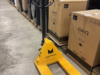 Palletwagen 200 cm max. 2000 kg dubbel voorwiel mattral, bouwjaar 2022 - afbeelding 6 van  7