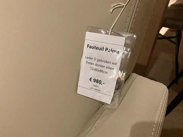 Palma lederen fauteuil - afbeelding 5 van  8