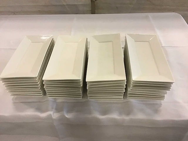 Palmer bord rechthoekig 26 x 12,5 (40x) - afbeelding 1 van  3