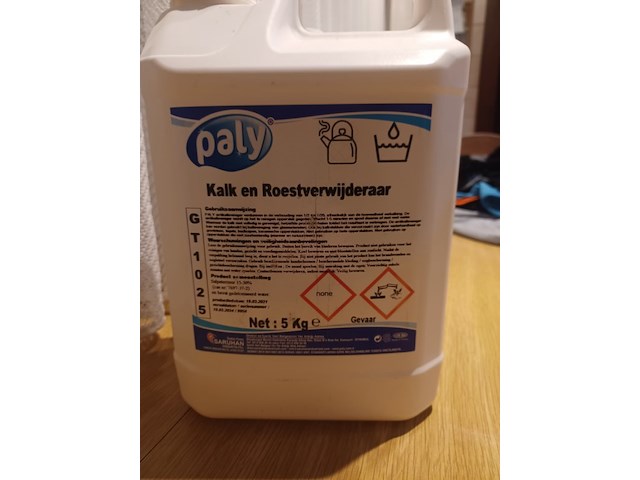 Paly kalk en roestverwijderaar 5l horeca aantal 1 stuks. - afbeelding 1 van  3