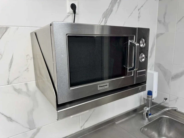 Panasonic - ne-1027 - magnetron met rvs wandschap - afbeelding 3 van  7
