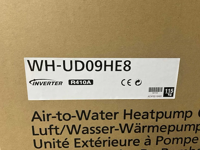 Panasonic aquarea aio bibloc warmtepomp buitendeel 9 kw - afbeelding 9 van  10