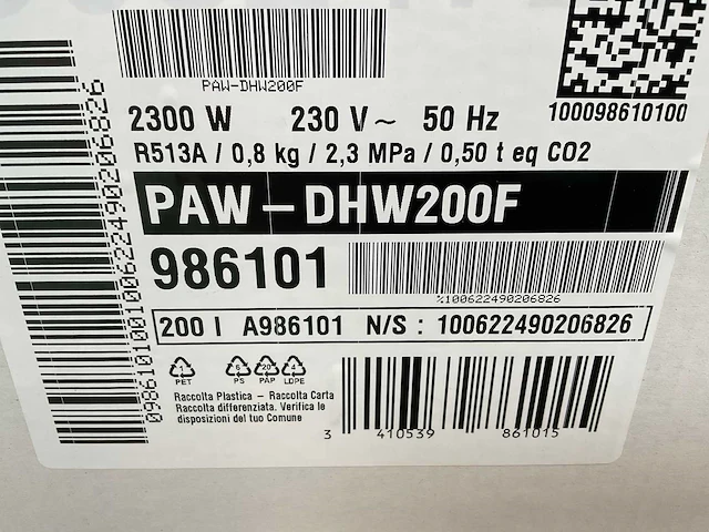 Panasonic / c.i.c.e 200l paw-dhw200f warmtepompboiler (2x) - afbeelding 3 van  3