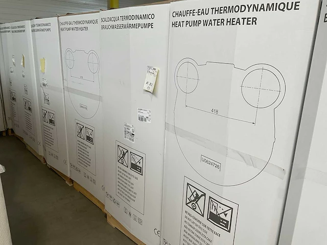 Panasonic / c.i.c.e 200l paw-dhw200f warmtepompboiler (5x) - afbeelding 2 van  3
