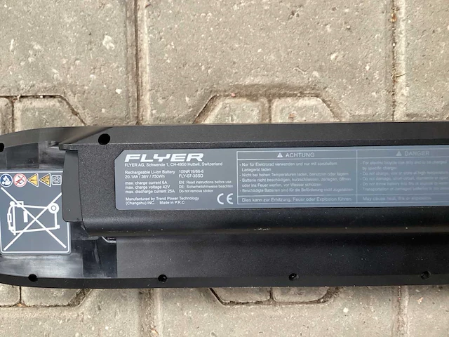 Panasonic flyer sib 2.0 fit, 36v, 20.1ah ebike accu - afbeelding 3 van  7