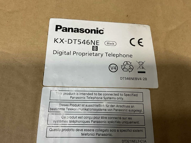 Panasonic kx-dt546ne digitale telefoon - afbeelding 3 van  3
