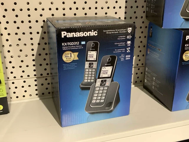 Panasonic kx-tgd312 duo huistelefoon - afbeelding 1 van  1