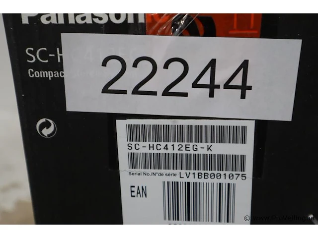 Panasonic sc-hc412 home audio-microsysteem zwart - afbeelding 2 van  2
