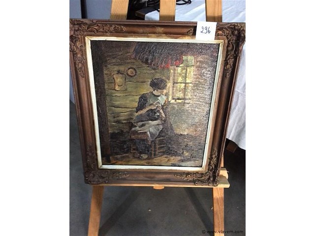 Paneel boereninterieur - afbeelding 1 van  4