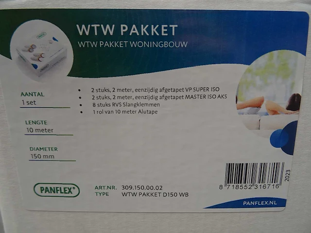 Panflex - d150 wb - wtw aansluitpakket (6x) - afbeelding 3 van  3