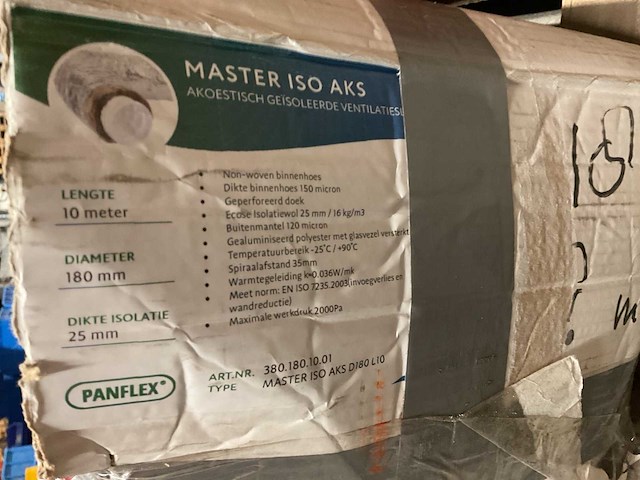 Panflex 10m geïsoleerde ventilatieslang (3x) - afbeelding 3 van  4