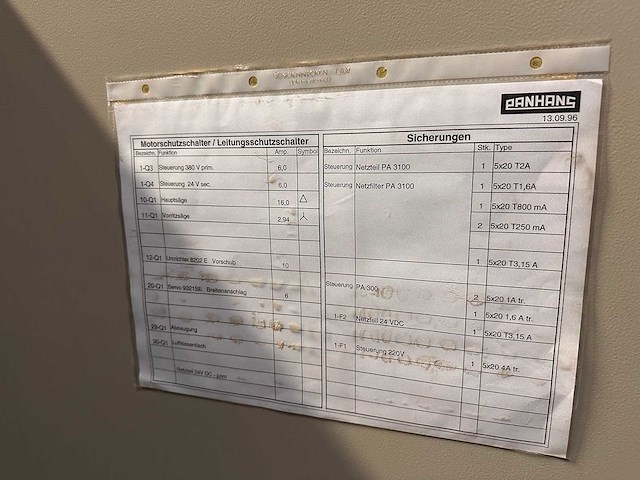 Panhans - 1998 - euro 5 - platen opdeelzaagmachine - afbeelding 3 van  12