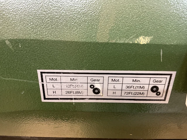 Panhans typ 250 spilfreesmachine - afbeelding 10 van  11