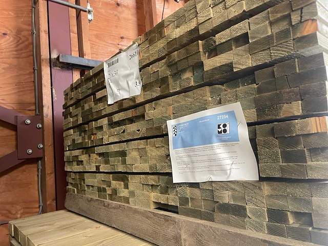 Panlatten groen geïmpregneerd 3900x39x21mm (300x) - afbeelding 3 van  3