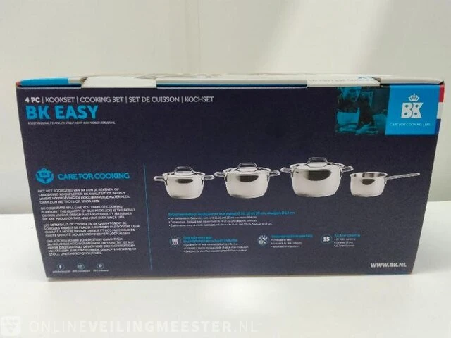 Pannenset 4 delig bk easy, cc003865-001, zilver - afbeelding 3 van  5
