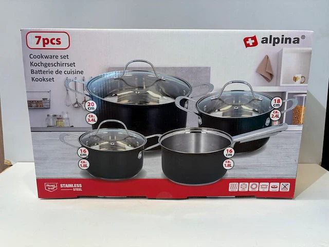 Pannenset, alpina - afbeelding 1 van  1
