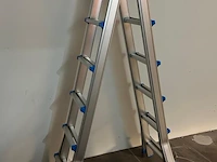 Pantahera ladder - 2 x 6 treden; uitschuifbaar naar 2x12 treden - afbeelding 2 van  4