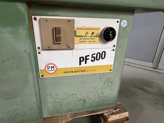 Paolini macchine pf500 vlakbank - afbeelding 9 van  12