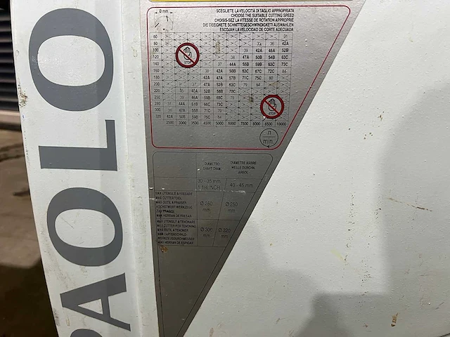 Paoloni - 2001 - tx 160 l - tafel- en spilfreesmachine - afbeelding 5 van  18